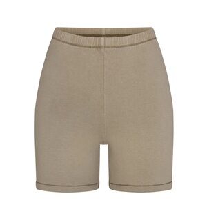 SKIMS Outdoor Bike Shorts Taupe Women’s 2X NWT | Stretch High Waist Lounge